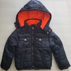 Tommy Hilfiger Coat Boys Size M 4 Toddler Blue Orange